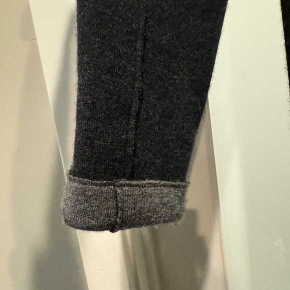 Eileen Fisher Merino Wool Knit Jacket Cardigan Dark Gray PS - Picture 7 of 11